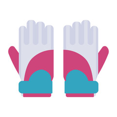 Obraz premium Sport glove flat sketch vector illustration