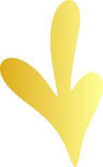 Obraz premium Hand drawn ornament arrow shape element