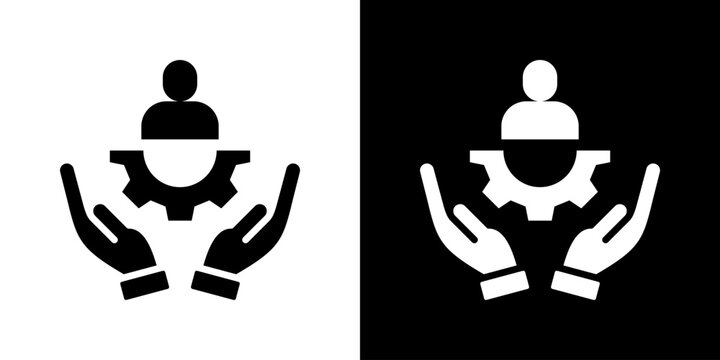 Respect Icon Set Vector Collection Isolated In Black And White