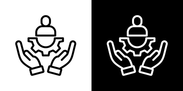 Respect Icon Set Vector Collection Isolated In Black And White
