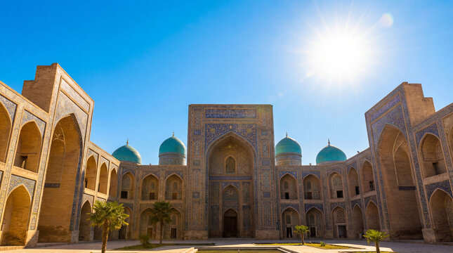 Registan Square Samarkand Uzbekistan Ancient Islamic Architecture Landmark Tourism Photography