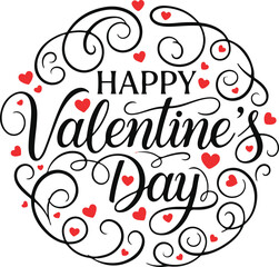 Ultimate Valentine's Day Graphic Bundle Featuring Elegant Swirled Calligraphy, Romantic Lovebirds, Heart-Shaped Key Illustrations, and "Always & Forever" Red Ribbon Badges.