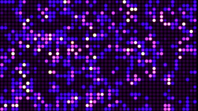 Disco VJ Background Animation dot Pixel Light Purple in 4K Video