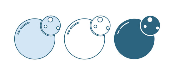 Blue Planet icon isolated on white background. Vector © Vadim