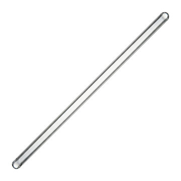 Clear glass stirring rod for laboratory chemistry experiments