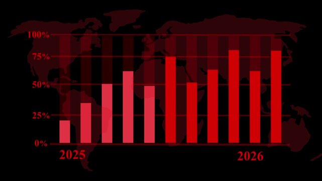 Global Data Bar Chart for 2024- 2026 Animation