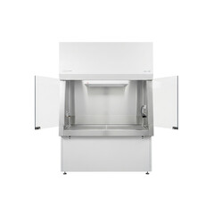 Laboratory biological safety cabinet fume hood workspace