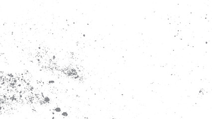 Monochrome distressed texture for screen blend. Grainy black texture isolated on white background. 