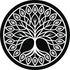 A minimalist rendering of a white ceramic coffee mug on a plain white background