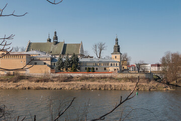 Monastery of the Norbertan Sisters. An ancient building on the banks of the Vistula in Krakow