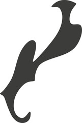 Naklejka premium Hand drawn ornament arrow shape element