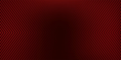 red glow hexagon tunnel loop. Seamless 4K animation. Abstract motion screen background with animated loop box. Glowing neon frames with bright colors on a black background. 3D rendering