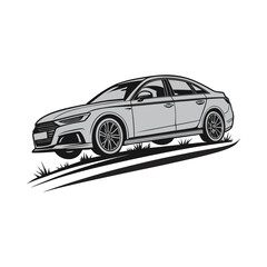 Obraz premium vector illustration of a car