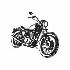 motorcycle isolated on white background