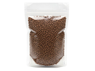 Pack of brown beads isolated on transparent background
