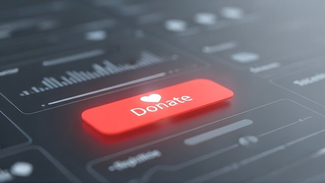 World health day donate button on keyboard symbolizing healthcare support and wellness