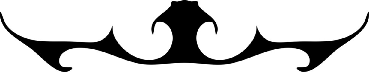 Hand drawn ornament arrow shape element