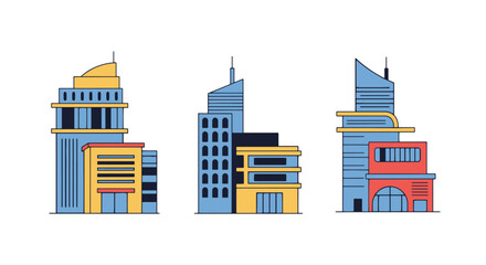 Modern Architecture colorful design