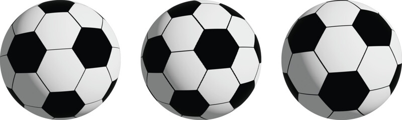 Soccer ball isolated on white background flat design vector illustration
