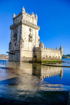 Belem Tower (Torre de Belem) on the Tagus River, Lisbon, Portugal