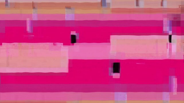Colorful Failure Glitch Transition, Abstract glitch video of colorful textures with shifting stripes and digital noise. suitable for vlog transition