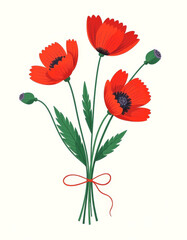 Obraz premium bouquet of poppies