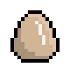 Fototapeta premium A Simple 16x16 Egg Pixel Art - Retro style