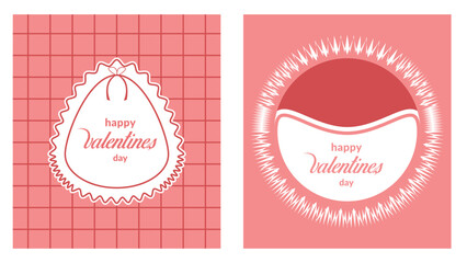  Valentine's day lettering card collection. Cute love sale flyer template, poster, label, ad, cover, banner design set. Modern typography art background. Trendy style. Vector illustration.