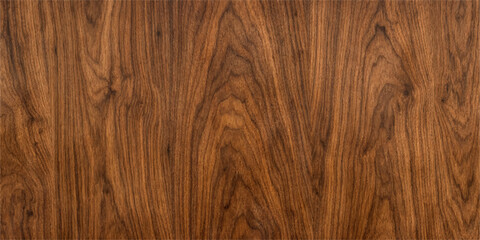 Fototapeta premium A dark brown hardwood timber plank surface features a natural grain pattern and textured oak wood material, ideal for a rustic wall panel, floor, or furniture design