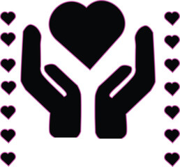 Obraz premium Donation is the best think to help poor and helpless men.
