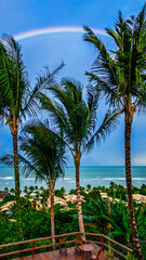 Fototapeta premium Arraial d'Ajuda district of the Brazilian municipality of Porto Seguro, on the coast of the state of Bahia.