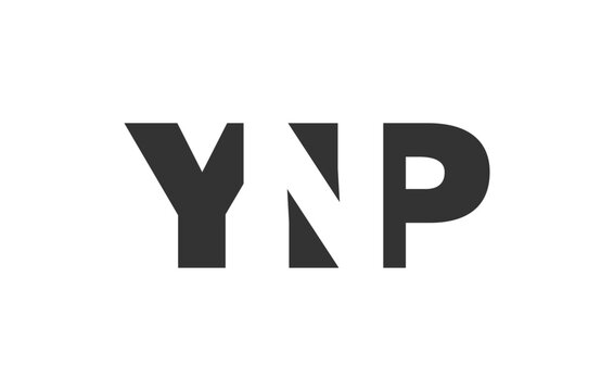 YNP logo design. Initial letter Y N P bold font style for tech startups, consulting, corporate branding. Creative company name, headlines typography identity, trendy logotype.