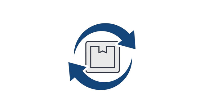 Synchronize data transfer exchange icon.