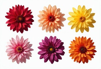 A Vibrant Display of Colorful Flowers in Various Shades and Petal Designs