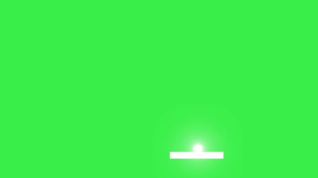 Ping Pong Bouncing ball gaming animation isolated on green background