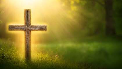 In Your Presence, I Find Peace &ndash; Green Background with Sunrise Hope and Renewal