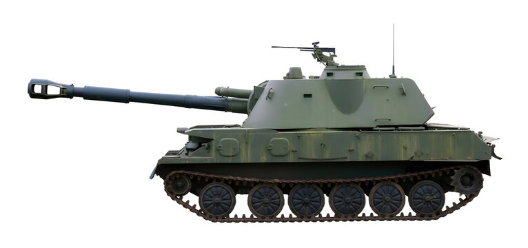 Prototype of self-propelled howitzer based on the ZSU-23-4 chassis and a turret from the 2S3 self-propelled howitzer