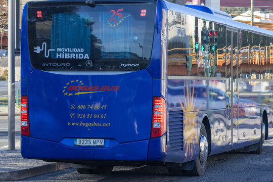 Bogas bus mercedes benz intouro hybrid moving in spain