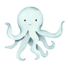 watercolor octopus © Елизавета Рогачева