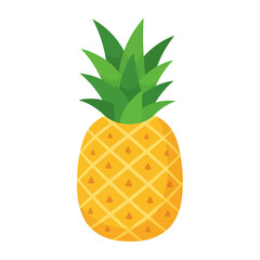 Pineapple Fruit Illustration Design Element.