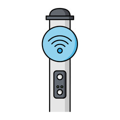 Portable WiFi Hotspot Device Illustration.