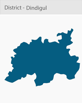 Dindigul_Map detailed map illustration graphic for educational reference, geographic visualization, design layouts, presentations, digital media and p