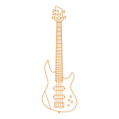 Naklejka premium Band Instruments Vector Set, Musical Instruments Collection, Orchestra Band Music Tools, Brass Woodwind Drum Guitar, Flat Illustration Clipart, Isolated on White Background, Music Instrument Bundle