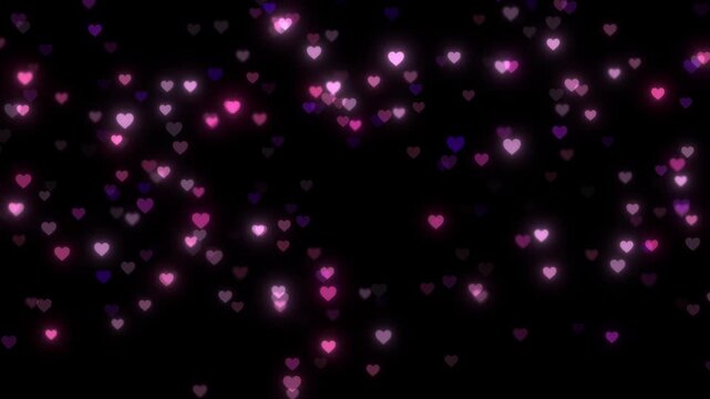 pink heart overlay shape transparent background loop