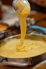  Close-Up of Traditional Turkish Kuymak in Pan