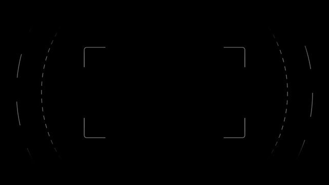 Drone Camera Recording Viewfinder overlay. HUD elements for aerial video. Camera Overlay with alpha channel. Digital DSLR Camera. Motion graphics of REC concept