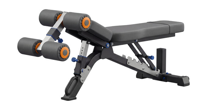 Multi-angle decline bench with ankle support.