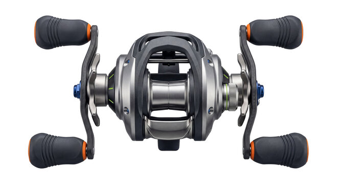 Lightweight baitcasting reel with carbon fiber handle.