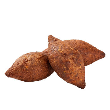 Kibbeh, a traditional Lebanese dish, known in Brazil as Quibe (kibe). Isolated on a transparent background.