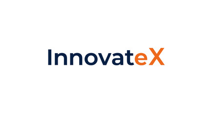InnovateX company logo design on white background.